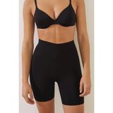 Mistirik Anoky Model Hafif Sıkılaştırıcı ve Toparlayıcı Lazer Kesim Şort Korse - Siyah - 2XL