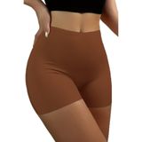 Mistirik, Carigna Model Mini Boy İz Yapmayan Lazer Kesim Boxer Toparlayıcı Büyük Beden Şort Kahve Renk, L