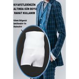 Mistirik, Danni Çift Şeritli Kalça Ve Göbek Sıkılaştırıcı Toparlayıcı Korse Boxer Beyaz Renk, M