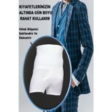 Mistirik Danni Çift Şeritli Kalça Ve Göbek Sıkılaştırıcı Toparlayıcı Korse Boxer Beyaz Renk