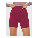 MİSTİRİK Jerovin Model Seamless Toparlayıcı Biker Push Up Etkili Kısa Şort Bordo Renk