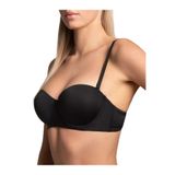 Mistirik Lenola Model Destekli Push Up Dolgulu Straplez Sütyen Siyah, 80B, STYN-LENOL1, SİYAH, Kadın