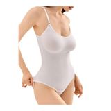 Mistirik Mamey Model Çıtçıtlı Toparlayıcı Body Sıkılaştırıcı Seamless, L, ER-BODY1, BEYAZ, Kadın