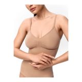 Mistirik Mamey Model Çıtçıtlı Toparlayıcı Body Sıkılaştırıcı Seamless Örme Kumaş Ten Rengi, L, ER-BODY1, Bej, Kadın