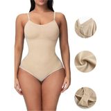 Mistirik Mamey Model Sıkılaştıran Toparlayıcı Çıtçıtlı Body Korse - Açık Ten - 2XL