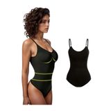 Mistirik, Mamey Model Spor Korse Body Çıtçıtlı Push Up Etkili Korseli Body Zıbın Korse Siyah Renk, M