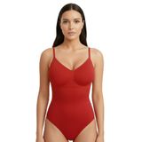 Mistirik Mamey Model Toparlayıcı Çıtçıtlı Body Kırmızı, XL, MİSTİRİK-MC-1, KIRMIZI, Kadın