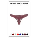 Mistirik, Masara Model Dantelli Yumuşak Kumaşlı String Tanga Pastel Pembe Renk, XL