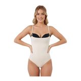 Mistirik Mazzola Model Dikişsiz Toparlayıcı Inceltme Etkili Çıtçıtlı Spor Body Renk, M, MİS-SPRBODYMA, TEN, Kadın