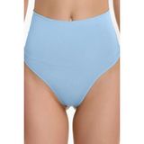 Mistirik Montela Model Yüksek Bel String Külot Göbek Toparlayan Model - Buz Mavi - 3XL