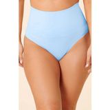 Mistirik Montela Model Yüksek Bel String Külot Göbek Toparlayan Model - Buz Mavi - XL