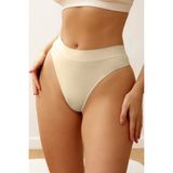 Mistirik Navelli Model Seamless Yumuşak Kumaşlı String Külot - Ten