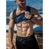 Mistirik, Nodiko Model Erkek Termal Sauna Atlet Yağ Yakımınıza Zayıflamanıza Yardımcı Siyah Renk, 5XL
