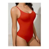 Mistirik Örme Kumaş Toparlayıcı Çıtçıtlı Body Kırmızı, S, Mamey, KIRMIZI, Kadın