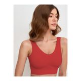 Mistirik Panax Model Toparlayıcı Sıkılaştırıcı Kalın Askılı Pedli Büstiyer Kırmızı, S, MİS-TRKLNASKPNX, KIRMIZI