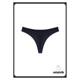 Mistirik, Paulo Model Yumuşak Kumaşlı Tanga Model Fitilli Spor Külot Siyah Renk, XL