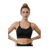 Mistirik Penitro Model Dantel Detaylı Sırtı Çapraz Pedli Spor Büstiyer Siyah, M, MİS-PENİTROBSTYR, SİYAH, Kadın