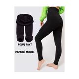 MİSTİRİK Pezzoli Model İçi Pelüşlü Kışlık Esnek Tayt Seamless Model Siyah Renk