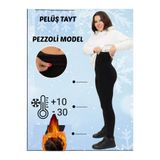 Mistirik Pezzoli Model Termal Pelüş Tayt, XS, PEZ-MİSMODEL, SİYAH, kadın