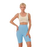 Mistirik Porfy Model Alt Bacak Etkili İplik Detaylı Extra Sıkı Spor Tayt Buz, L, Mistirik-YN-ÇLŞ01, Mavi, Kadın