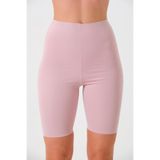 MİSTİRİK Porfy Model Dikişsiz Esnek Şort Spor Korse Açık Pembe Renk 091