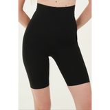 MİSTİRİK Porfy Model Dikişsiz Esnek Şort Spor Korse Siyah Renk 091