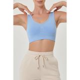 Mistirik, Rosella Model Sıkılaştırıcı Kalın Askılı Pedsiz Büstiyer Buz Mavi Renk06, 2XL