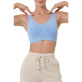 Mistirik, Rosella Model Sıkılaştırıcı Kalın Askılı Pedsiz Büstiyer Buz Mavi Renk06, XL