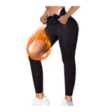 Mistirik Sauna Tayt Model Sıkılaştırıcı Etkili Yüksek Bel Agraflı Termal Toparlayıcı ve Spor Tayt, M, FGASQspor-tayt-erv, Siyah, Unisex Yetişkin