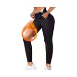 Mistirik Sauna-tayt Model Sıkılaştırıcı Etkili Yüksek Bel Agraflı Termal Toparlayıcı Ve Sport Tayt SiYAH