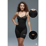 Mistirik Taverna Model Bel Göbek Basen Üst Bacak Ve Alt Karın Etkili Tam Boy Tulum Korse Siyah Renk