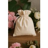Misue Handmade %100 Pamuk Bez Kese 30x30 cm, Doğal Bakliyat Torbası, Hediye Kesesi, Altın Kesesi, Çok Amaçlı Kese