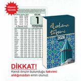 Misvak Neşriyat Mevlana Yapraklı Blok Duvar Takvimi Dik Model