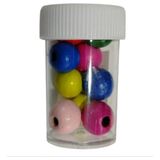 Misyon Ahşap Boncuk Renkli 15MM - 3 Kutu - Çok Renkli