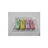 Misyon Emojili 4lü Fosforlu Kalem Seti (PASTEL RENKLER) F.k