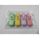 Misyon Emojili 4'lü Fosforlu Kalem Seti Pastel Renklerle Eğlenceli Yazım Deneyimi