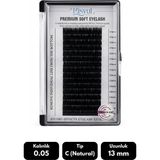 Misyul 0.05C Natural Kıvrım 13 mm Soft Eyelash Doğal Ipek Kirpik 16'lı - Siyah