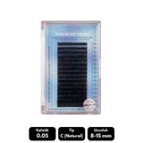 Misyul 0.05C Natural Kıvrım Mix Soft Eyelash Doğal İpek Kirpik 8-15 mm 16'lı