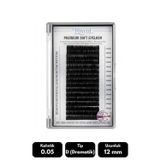 Misyul 0.05D Dramatik Kıvrım 12 Mm Soft Eyelash Doğal İpek Kirpik 16'Lı