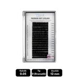 Misyul 0.05D Dramatik Kıvrım 12 Mm Soft Eyelash Takma Kirpik 16'Lı