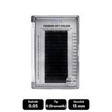Misyul 0.05D Dramatik Kıvrım 15 Mm Soft Eyelash Takma Kirpik 16'Lı
