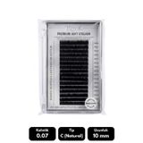 Misyul 0.07C Natural Kıvrım 10 Mm Soft Eyelash Doğal İpek Kirpik 16'Lı
