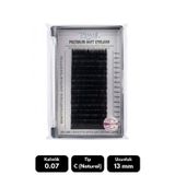 Misyul 0.07C Natural Kıvrım 13 mm Soft Eyelash Doğal İpek Kirpik 16'lı
