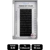 Misyul 0.07C Natural Kıvrım 14 mm Soft Eyelash Doğal Ipek Kirpik 16'lı - Siyah