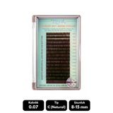 Misyul 0.07C Natural Kıvrım Brown Mix Soft Eyelash Takma Kirpik 8-15 Mm 16'Lı
