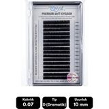 Misyul 0.07D Dramatik Kıvrım 10 mm Soft Eyelash Doğal Ipek Kirpik 16'lı - Siyah