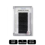 Misyul 0.07D Dramatik Kıvrım 12 Mm Soft Eyelash Takma Kirpik 16'Lı