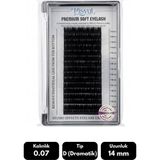 Misyul 0.07D Dramatik Kıvrım 14 mm Soft Eyelash Doğal Ipek Kirpik 16'lı - Siyah