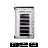 Misyul 0.07D Dramatik Kıvrım 9 Mm Soft Eyelash Doğal İpek Kirpik 16'Lı