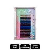 Misyul 0.07D Dramatik Kıvrım Renkli Mix Soft Eyelash Takma Kirpik 8-15 Mm 16'Lı